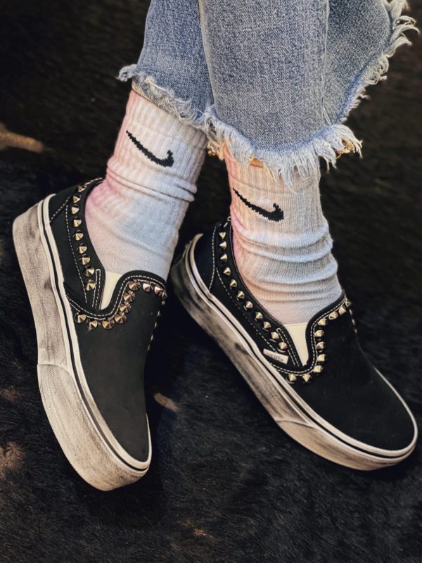 Vans SLIP ON PLATFORM BORCHIE Black