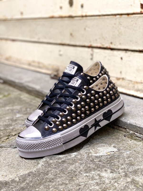 CONVERSE PLATFORM LOW pelle MARKS FULL