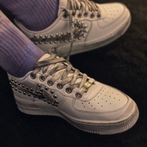 NIKE AIR FORCE low white COB borchie