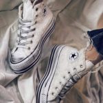 CONVERSE PLATFORM LOW Layer WHITE tachuelas(FULL)