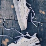 PUMA CALI WEDGE White Black (Borchie Sferiche)