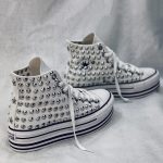 Converse Ltd Platform Black Super Pytho (Full Borchie)