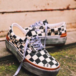 VANS ERA PLATFORM stacked CHECK and STUDS