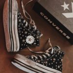CONVERSE High PLATFORM Kids WHITE SPIKES (Clean)