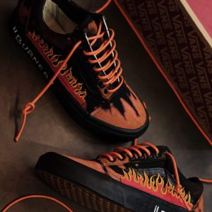 Vans OLD SKOOL FLAME over dyed BURNED