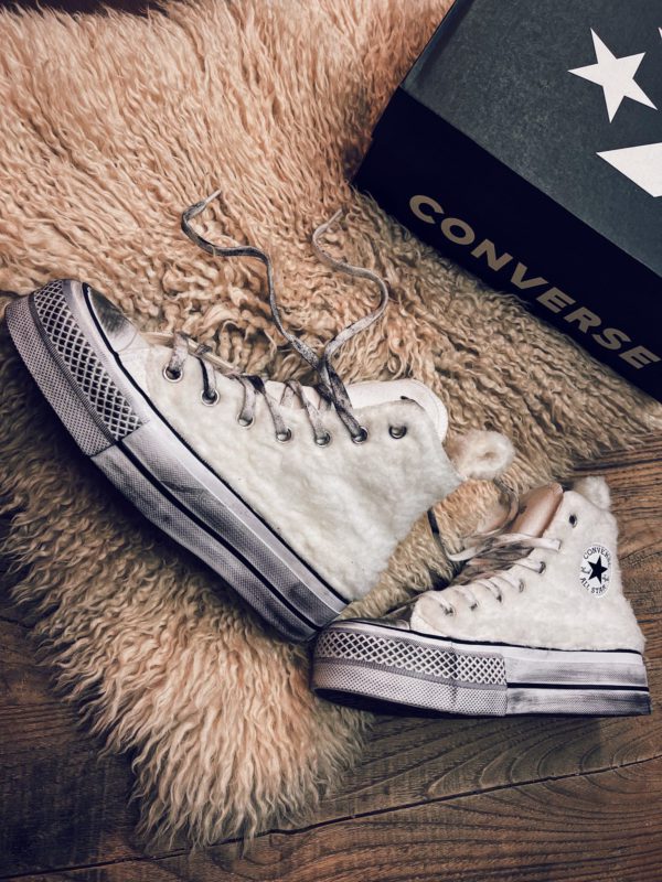 Converse Ltd Platform White Fluffy