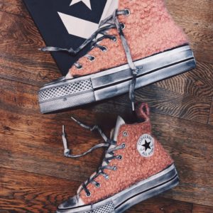 Converse Ltd Platform White Fluffy (Pink)