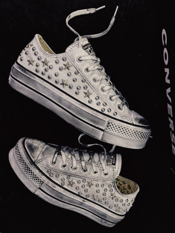 Converse Platform Low Ltd Leather Studs And Stars