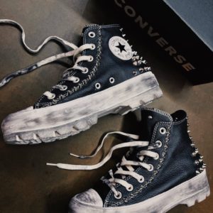 Converse Platform LUGGED black (BORCHIE SPIKES)