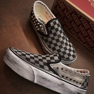 Vans Slip On Platform LTD checks (borchie spikes)