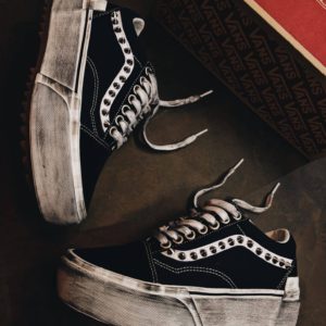 Vans Old Skool Platform Stacked Black Borchie