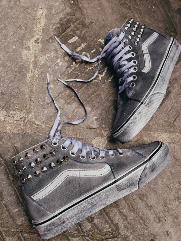 Vans Sk8-Hi Tapered Grey Borchie