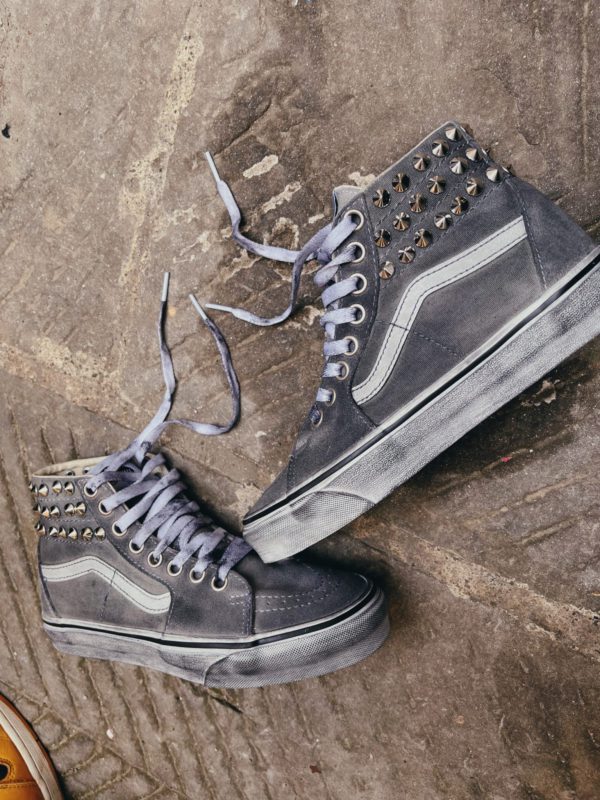 Vans Sk8-Hi Tapered Grey Borchie