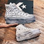 Converse High Platform LTD GREY Rhinestones