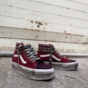 Vans Sk8-Hi Super Platform Burgundy Borchie