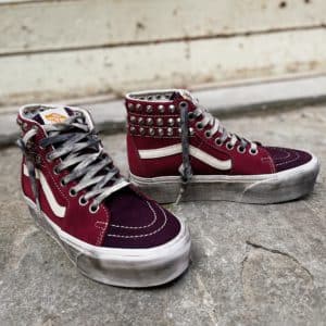 Vans Sk8-Hi Super Platform Burgundy Borchie