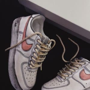 NIKE AIR FORCE low white ROSY II