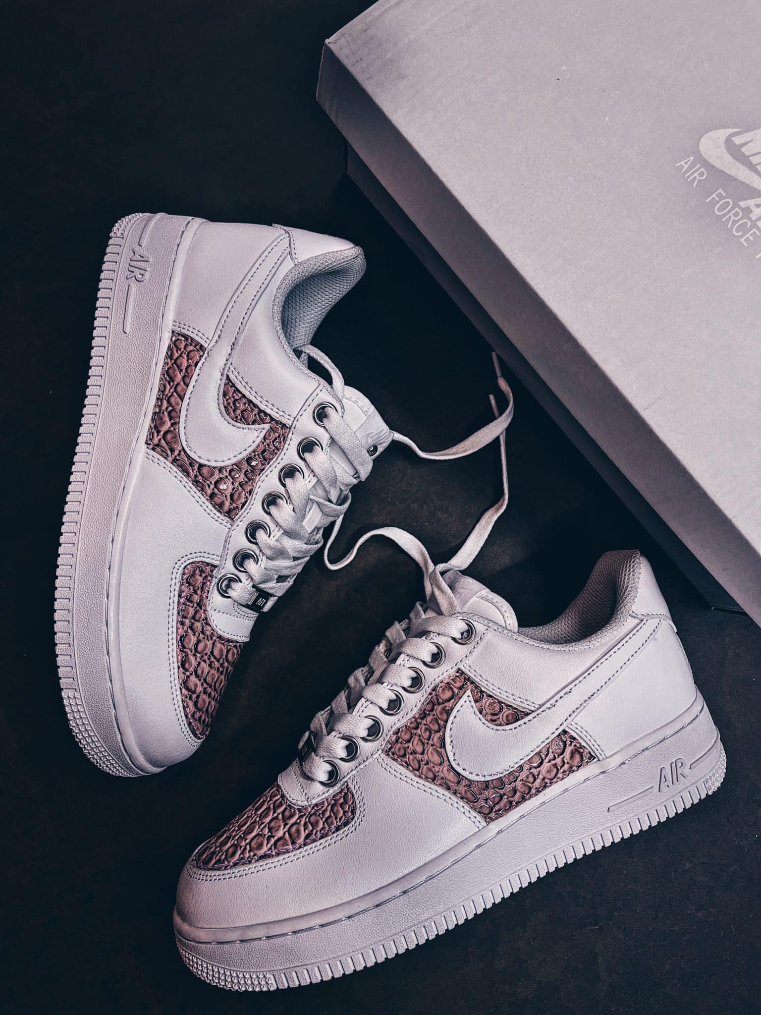 NIKE AIR FORCE low white ROSY II