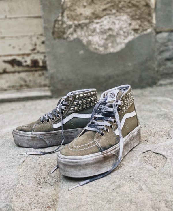 Vans Sk8-Hi Super Platform Medium Olive Borchie