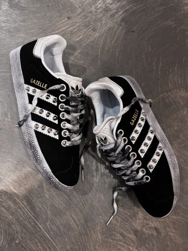 ADIDAS Gazelle black / white BORCHIE