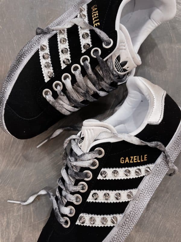 ADIDAS Gazelle black / white BORCHIE