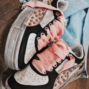 Puma CA PRO W Black White Rose Dust Borchie